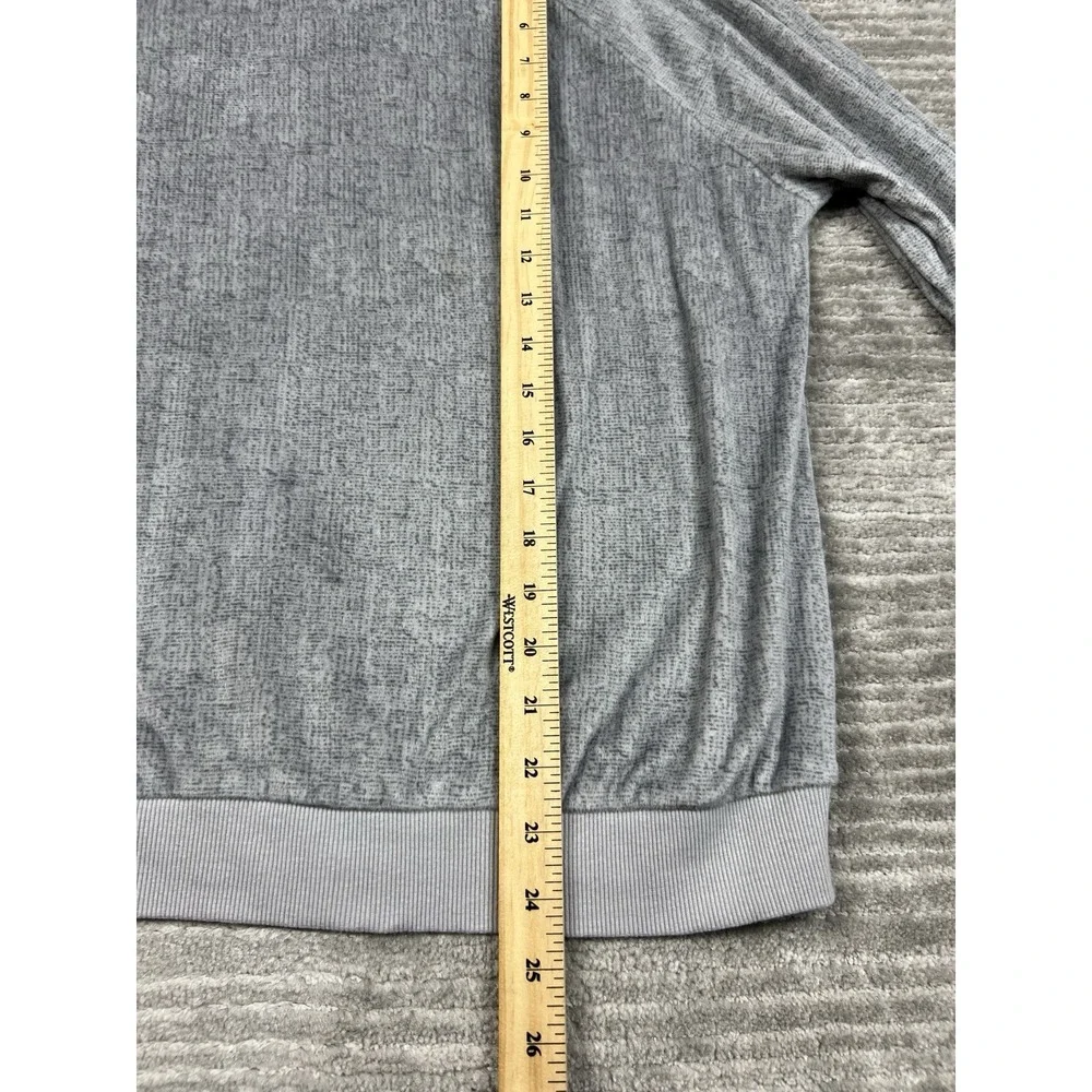 Secret Treasures Top Womens Medium Gray‎ Long Sleeve Pajama Soft Polyester Blend